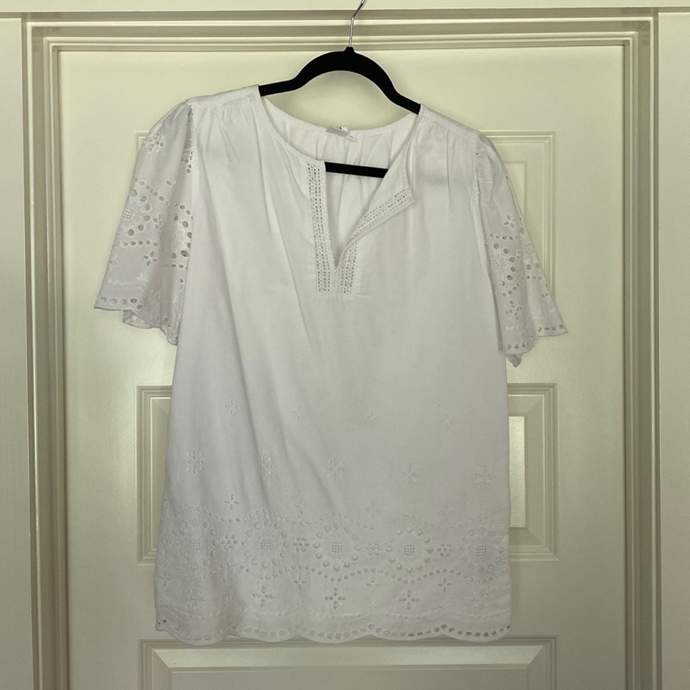 GAP// white cotton shirt, size MT